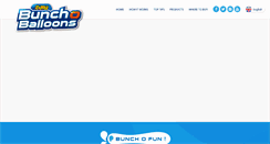 Desktop Screenshot of bunchoballoons.com