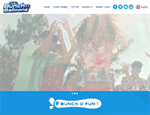 Tablet Screenshot of bunchoballoons.com